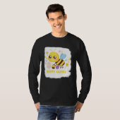 Bunny Spring Hunt Eggs bee Happy Easter Day T-Shirt (Vorne ganz)