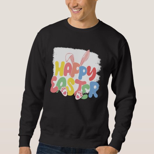 Bunny Spring Hunt Eggs Rabbit Happy Easter Day 2 Sweatshirt (Vorderseite)