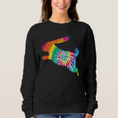 Bunny Spring Hunt Eggs Rabbit Happy Easter Day Sweatshirt (Vorderseite)