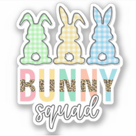 Bunny Squad | Frohe Ostern, Niedliches Kaninchen Aufkleber