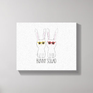 Bunny Squad Funny Niedlich Pet Rabbit Lover T Shir Leinwanddruck