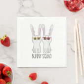Bunny Squad Funny Niedlich Pet Rabbit Lover T Shir Serviette (Beispiel)