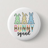 Bunny Squad | Ostereier Jagd Niedlich Bunny Button (Vorderseite)