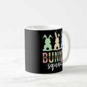 Bunny Squad | Ostereier Jagd Niedlich Bunny Kaffeetasse (VorderseiteRechts)