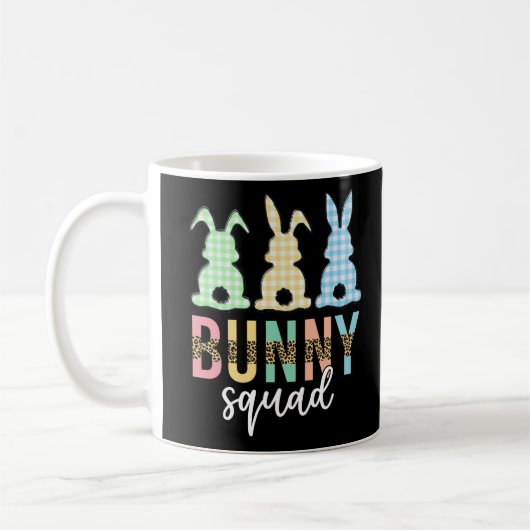 Bunny Squad | Ostereier Jagd Niedlich Bunny Kaffeetasse (Links)