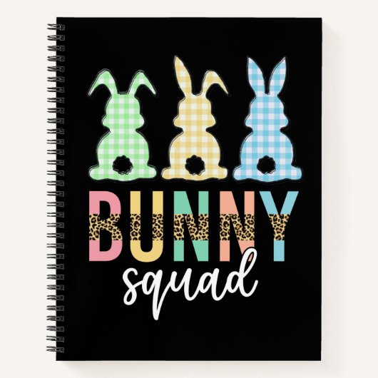 Bunny Squad | Ostereier Jagd Niedlich Bunny Notizblock (Vorderseite)