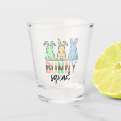 Bunny Squad | Ostereier Jagd Niedlich Bunny Schnapsglas (Vorderseite)