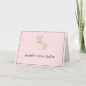 Bunny Stationery Note Card (Vorderseite)