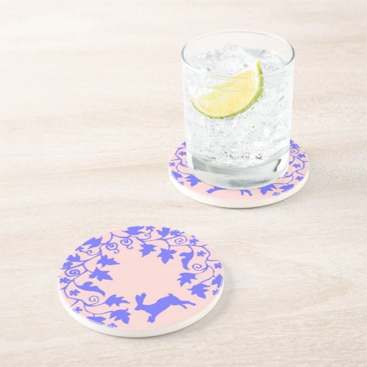 Bunny Stencil Getränkeuntersetzer (Seite)