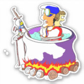 Bunny Stew Pot Aufkleber (Vorderseite)