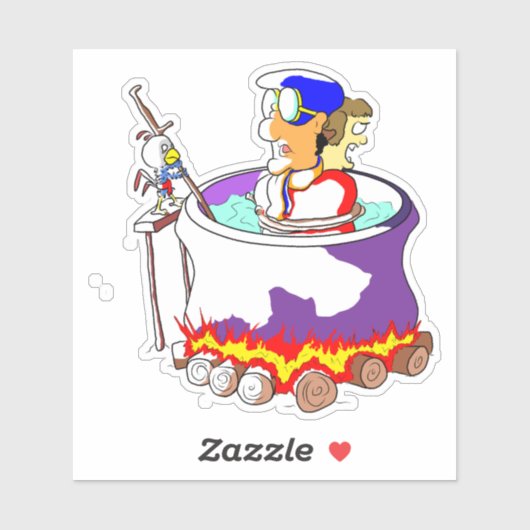 Bunny Stew Pot Aufkleber (Blatt)