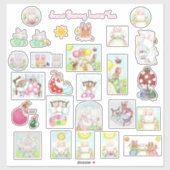 Bunny Stickers! Aufkleber (Blatt)