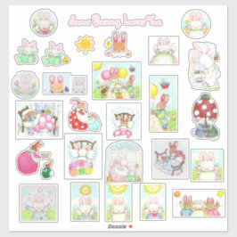 Bunny Stickers! Aufkleber