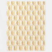 Bunny Sweet Dessert Cinnamon Bun Fleecedecke (Vorderseite)