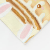 Bunny Sweet Dessert Cinnamon Bun Fleecedecke (Ecke)