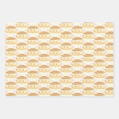 Bunny Sweet Dessert Cinnamon Bun Geschenkpapier Set (Vorderseite 3)