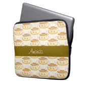 Bunny Sweet Dessert Cinnamon Bun Laptopschutzhülle (Vorderseite Links)