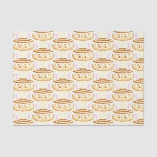 Bunny Sweet Dessert Cinnamon Bun Seidenpapier (Vorderseite)