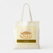 Bunny Sweet Dessert Cinnamon Bun Tragetasche (Rückseite)