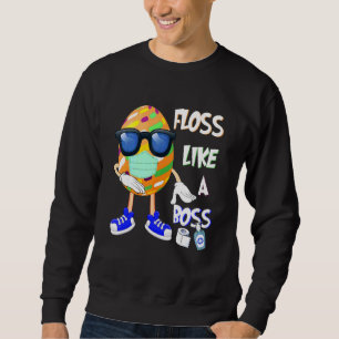 Bunny T Boss Ostertag Niedliches Ei in Maske und G Sweatshirt