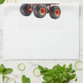 Bunny T-rex Easter Monster Truck Dino Funny Boys K Geschirrtuch (Gefaltet)