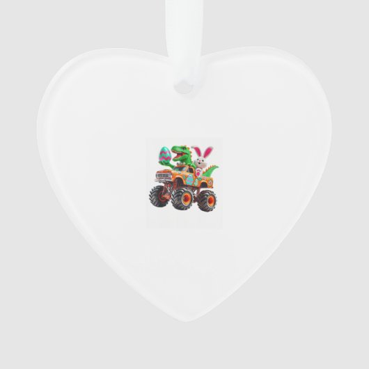 Bunny T-rex Easter Monster Truck Dino Funny Boys K Ornament (Vorderseite)
