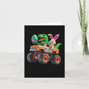 Bunny T-rex Ostermonster Truck Dino Funny Boys K Karte
