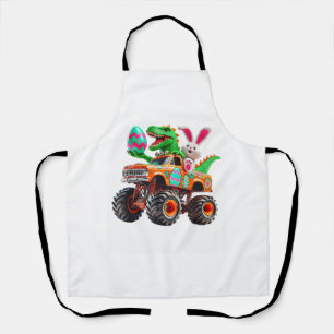 Bunny T-Rex Ostern Monster Truck Dino Lustig Junge Schürze