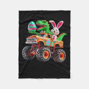 Bunny T-Rex Ostern Monstertruck Dino Lustig Jungen Fleecedecke