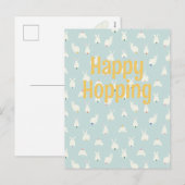 Bunny Tails Feiertagspostkarte (Vorne/Hinten)