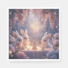 Bunny Tea Party Napkins – Dreamy Fairy Garden Serviette