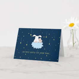 Bunny & Teddy _ Verlust einer Condolence Card für  Karte