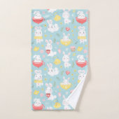 Bunny Tee Party Badezimmer Handtuch Set (Handtuch)