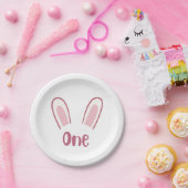 Bunny themed "First" Geburtstagsparty Teller (Party)