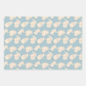 Bunny Themed Wrapping Paper Sheets Geschenkpapier Set (Vorderseite 3)