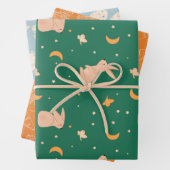 Bunny Themed Wrapping Paper Sheets Geschenkpapier Set (Beispiel)