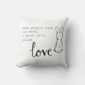 Bunny Throw Kissen (Vorderseite)