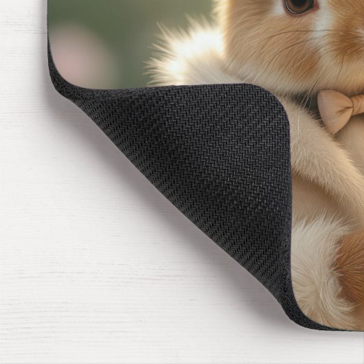 Bunny trägt eine Pelzmatte Mousepad (Ecke)