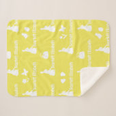 Bunny Trail Lemon Zest Wiederholungsname Sherpadecke (Vorderseite (Horizontal))
