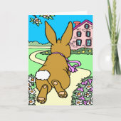 Bunny Trail Ostercard Feiertagskarte (Vorderseite)