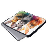 Bunny Trio Laptopschutzhülle (Vorne Knopf)