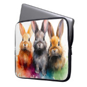 Bunny Trio Laptopschutzhülle (Vorderseite Links)