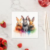 Bunny Trio Serviette (Beispiel)