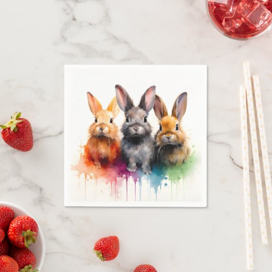 Bunny Trio Serviette (Beispiel)