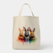 Bunny Trio Tragetasche (Rückseite)