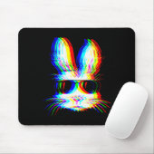 Bunny Trippy Varwave Easter Techno Rave Edm Music Mousepad (Mit Mouse)