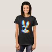 Bunny Trippy Varwave Easter Techno Rave Edm Music T-Shirt (Vorne ganz)