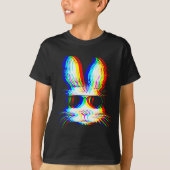 Bunny Trippy Varwave Easter Techno Rave Edm Music T-Shirt (Vorderseite)