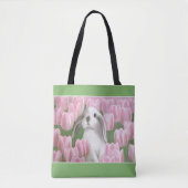 Bunny & Tulips Tasche (Vorderseite)