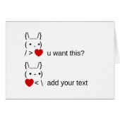 Bunny u gewollt? / Angepasste ASCII-Textkunst (Vorderseite (Horizontal))
